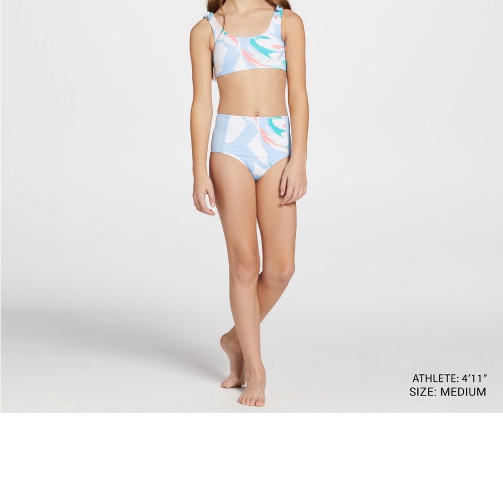 Girls DSG High waisted two piece swim suit